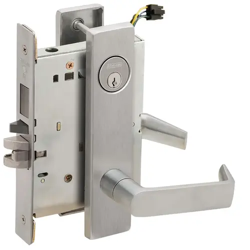 Lock Electric Mortise Lock Satin Stainless Steel