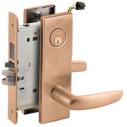 Lock Electric Mortise Lock Satin Bronze Clear Coated