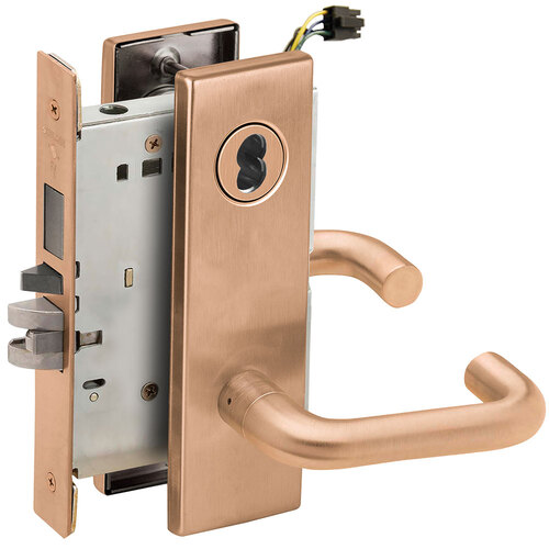 Electric Mortise Lock Satin Bronze Clear Coated