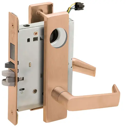 Lock Electric Mortise Lock Satin Bronze Clear Coated