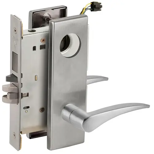 Lock Electric Mortise Lock Satin Chromium Plated