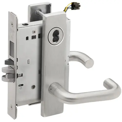 Lock Electric Mortise Lock Satin Chromium Plated