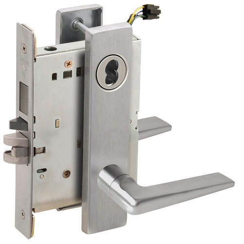 Lock Electric Mortise Lock Satin Chromium Plated