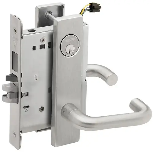 Lock Electric Mortise Lock Satin Stainless Steel