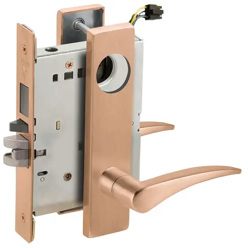 Lock Electric Mortise Lock Satin Bronze Clear Coated