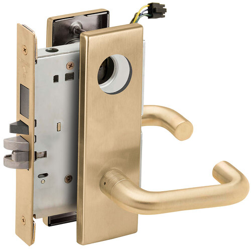 Lock Electric Mortise Lock Satin Brass