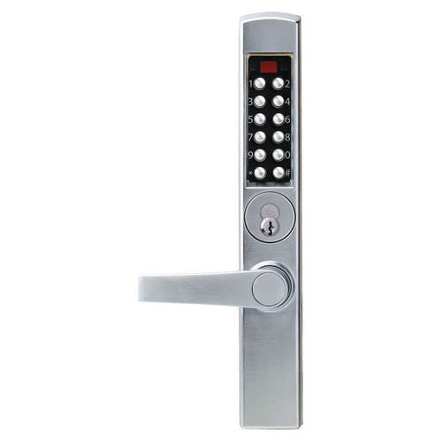 Pushbutton Lock Satin Chrome