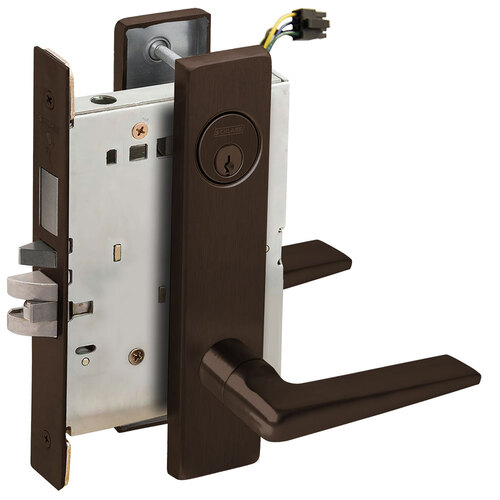 Lock Electric Mortise Lock Dark Oxidized Satin Bronze Oil Rubbed