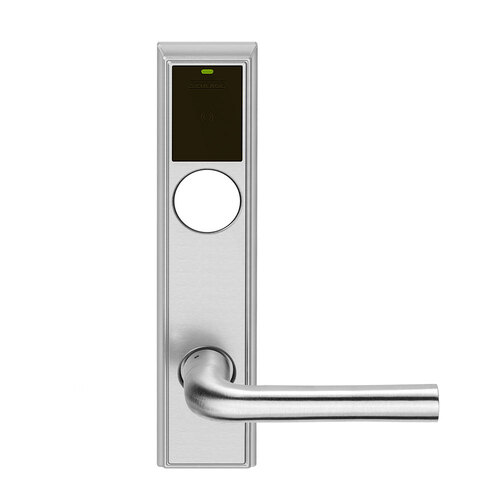 Wireless Mortise Lock Satin Chrome Antimicrobial Coated