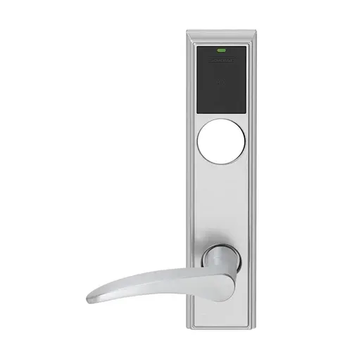 Wireless Mortise Lock Satin Chrome Antimicrobial Coated