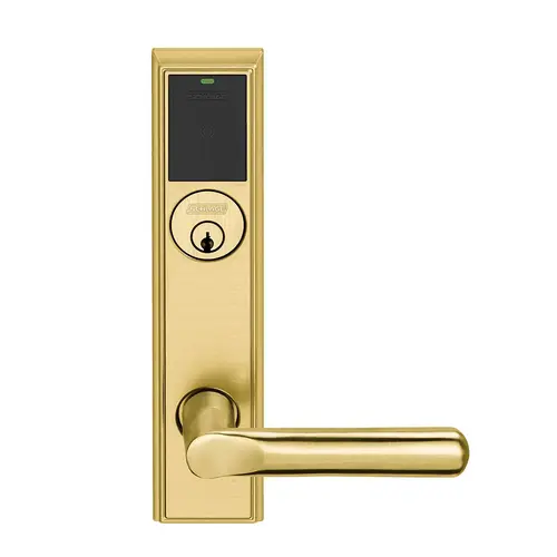 Wireless Mortise Lock Bright Brass