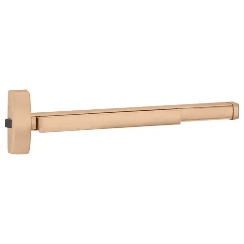 48" Motorized Latch Retraction Rim Exit Device, Thumb Piece Always Active, Fire Rated, Touchbar Monitoring Switch, 4' Device, Satin Bronze Clear Coated