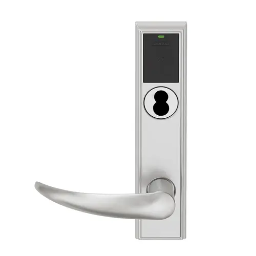 Wireless Mortise Lock Satin Chrome Antimicrobial Coated