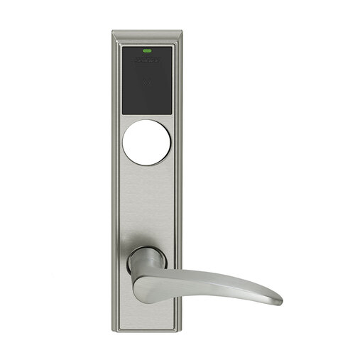 Wireless Mortise Lock Satin Nickel Plated Clear Coated