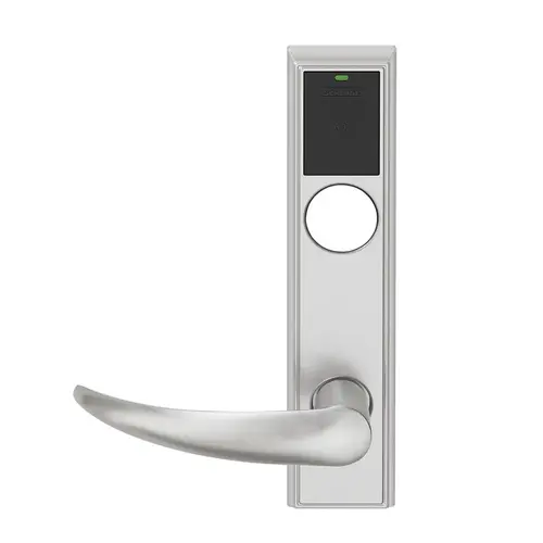 Wireless Mortise Lock Satin Chrome Antimicrobial Coated