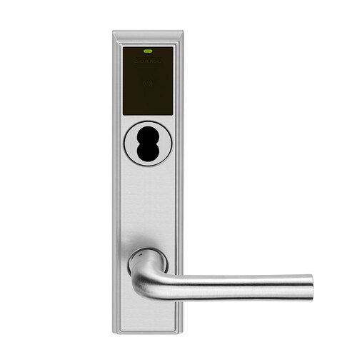 Wireless Mortise Lock Satin Chrome Antimicrobial Coated