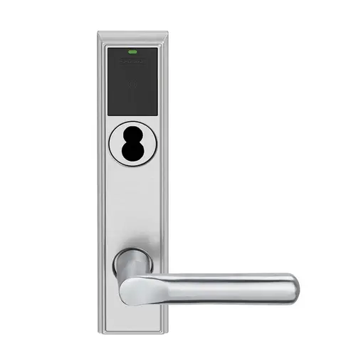 Wireless Mortise Lock Satin Chrome Antimicrobial Coated