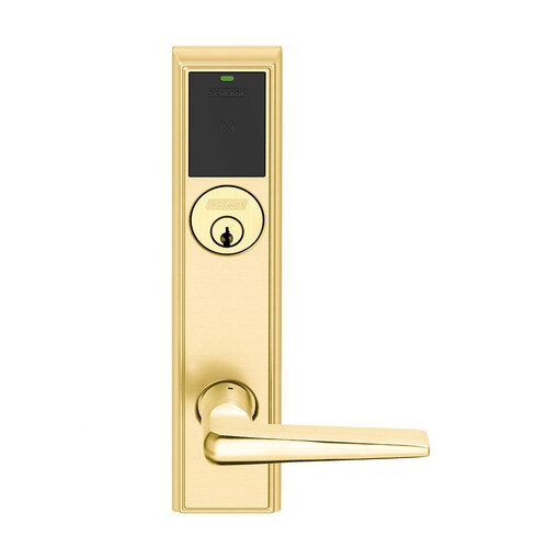 Wireless Mortise Lock Bright Brass