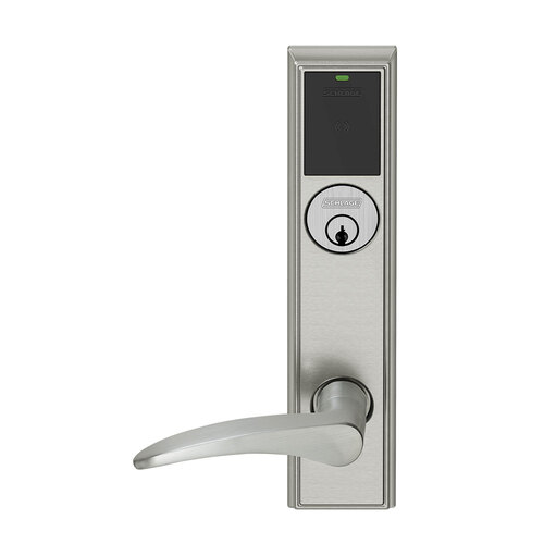 Wireless Mortise Lock Satin Nickel Plated Clear Coated