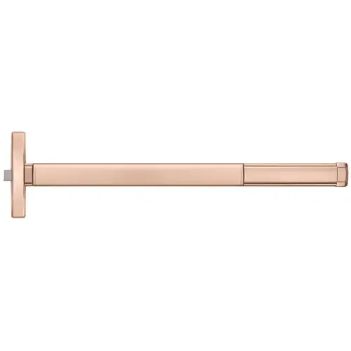 48" Motorized Latch Retraction Narrow Stile Rim Exit Device, Key Retracts Latchbolt, Fire Rated, Touchbar Monitoring Switch, 4' Device, Satin Bronze Clear Coated