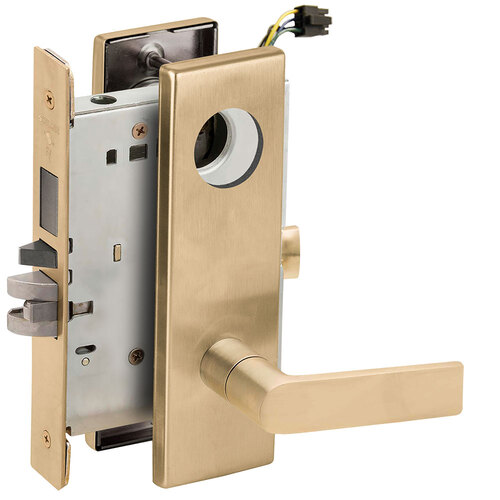 Lock Electric Mortise Lock Satin Brass