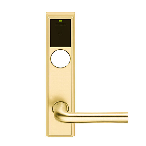 Wireless Mortise Lock Bright Brass