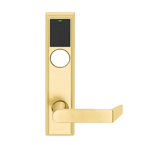 Wireless Mortise Lock Bright Brass