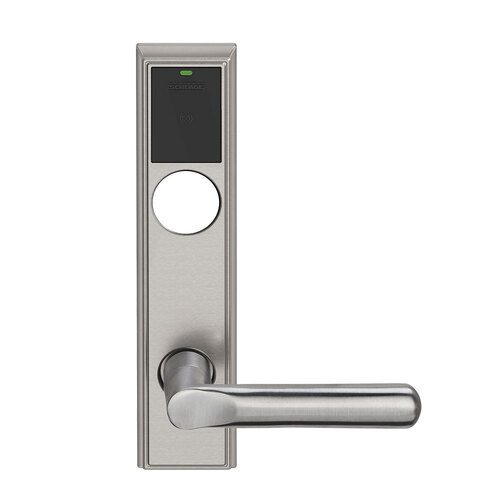 Wireless Mortise Lock Satin Nickel Plated Clear Coated