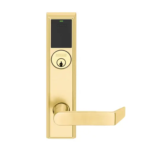 Wireless Mortise Lock Bright Brass