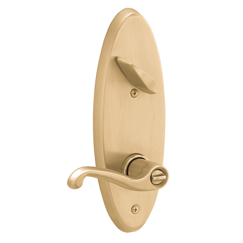 Right Hand S200 Series Interconnected Entry Double Locking Flair Lever C Keyway with 16-481 Latch 10-109 Strike Satin Brass Finish