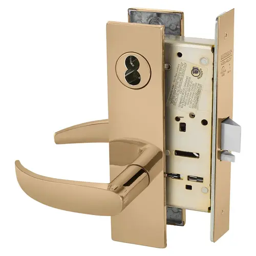 Manufacturing Mortise Lock Bright Bronze Clear Coated