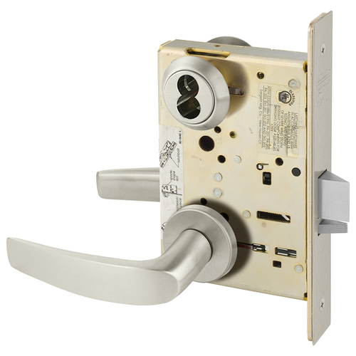 Manufacturing Mortise Lock Satin Nickel Plated Clear Coated