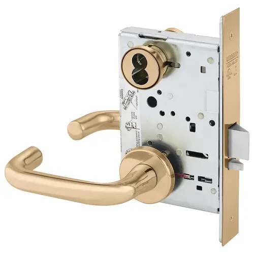 Manufacturing Mortise Lock Bright Bronze Clear Coated