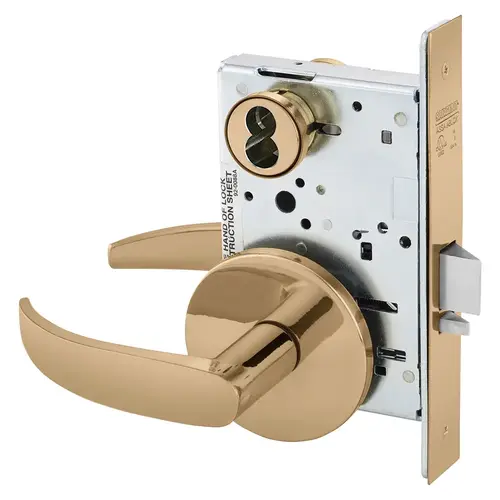 Manufacturing Mortise Lock Bright Bronze Clear Coated