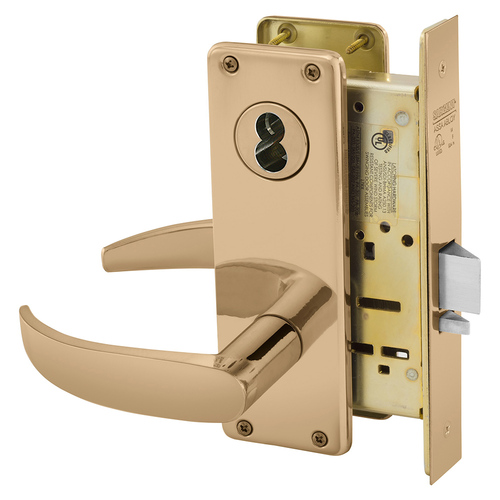 Manufacturing Mortise Lock Bright Bronze Clear Coated