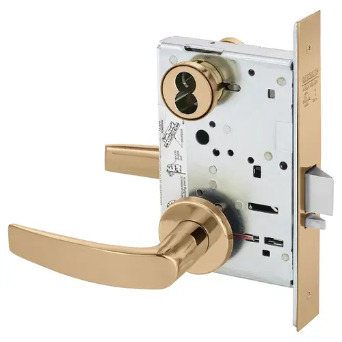 Manufacturing Mortise Lock Bright Bronze Clear Coated