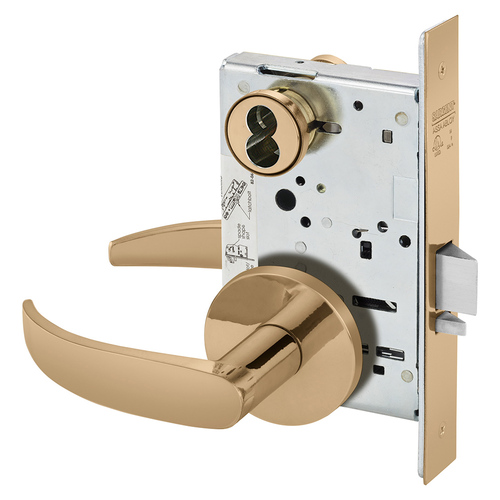 Manufacturing Mortise Lock Bright Bronze Clear Coated