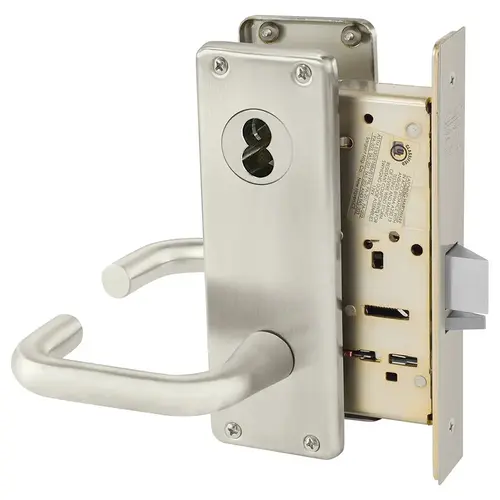 Manufacturing Mortise Lock Satin Nickel Plated Clear Coated