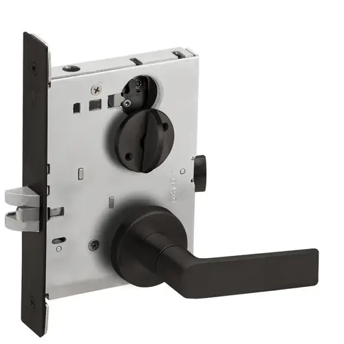 Mortise Lock Flat Black Coated