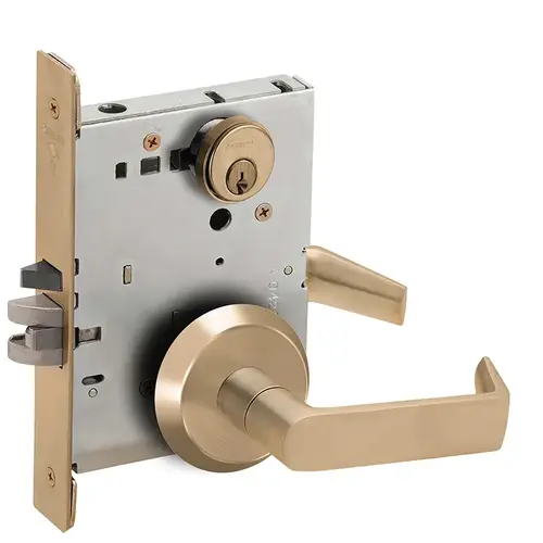 Storeroom Mortise Lock C Keyway with 06 Lever and C Rose Antique Brass Finish