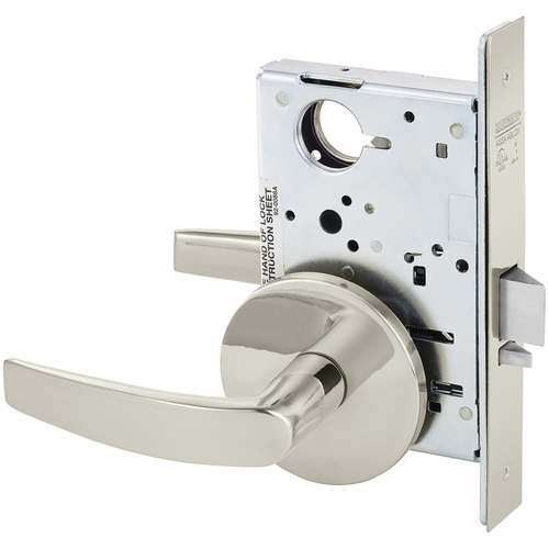 Manufacturing Mortise Lock Bright Nickel Plated Clear Coated