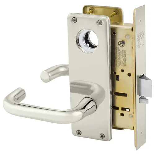 Manufacturing Mortise Lock Bright Nickel Plated Clear Coated