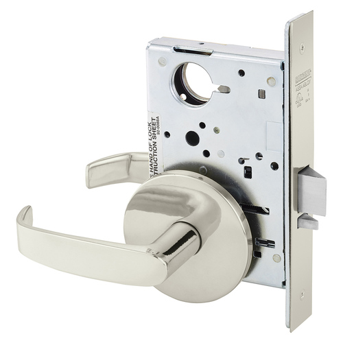 Manufacturing Mortise Lock Bright Nickel Plated Clear Coated