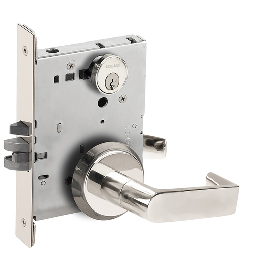 Storeroom Mortise Lock C Keyway with 06 Lever and C Rose Bright Chrome Finish