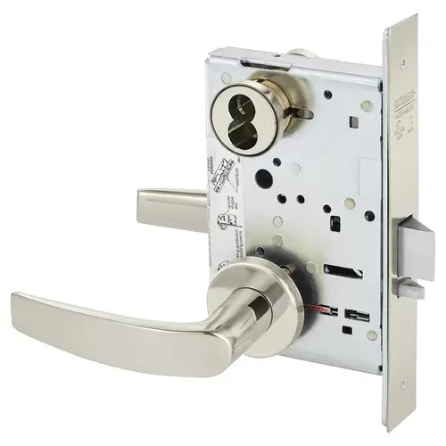 Manufacturing Mortise Lock Bright Nickel Plated Clear Coated