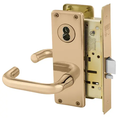 Manufacturing Mortise Lock Bright Bronze Clear Coated