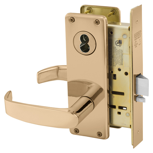 Manufacturing Mortise Lock Bright Bronze Clear Coated