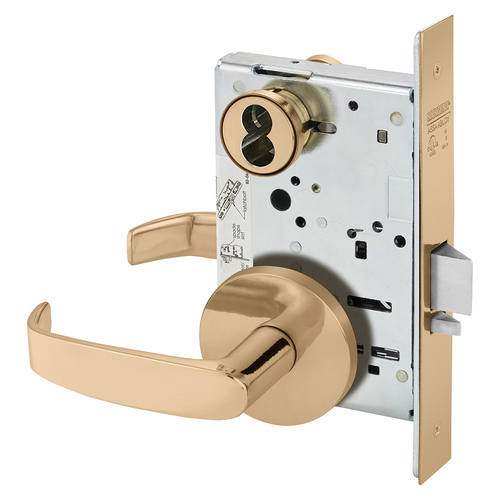 Manufacturing Mortise Lock Bright Bronze Clear Coated