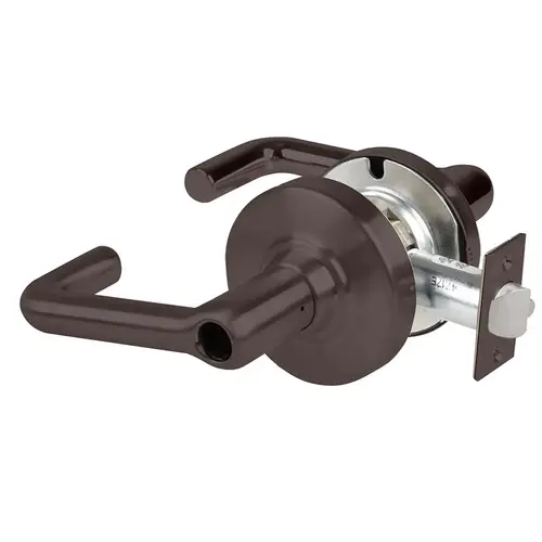 ALX Series Grade 2 Entry Office Tactile Tubular Lever Lock with Large Format IC Prep Less Core; 47267042 Deadlatch; and 47267101 ANSI Strike Oil Rubbed Bronze Finish