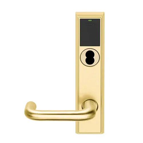 Wireless Mortise Lock Bright Brass